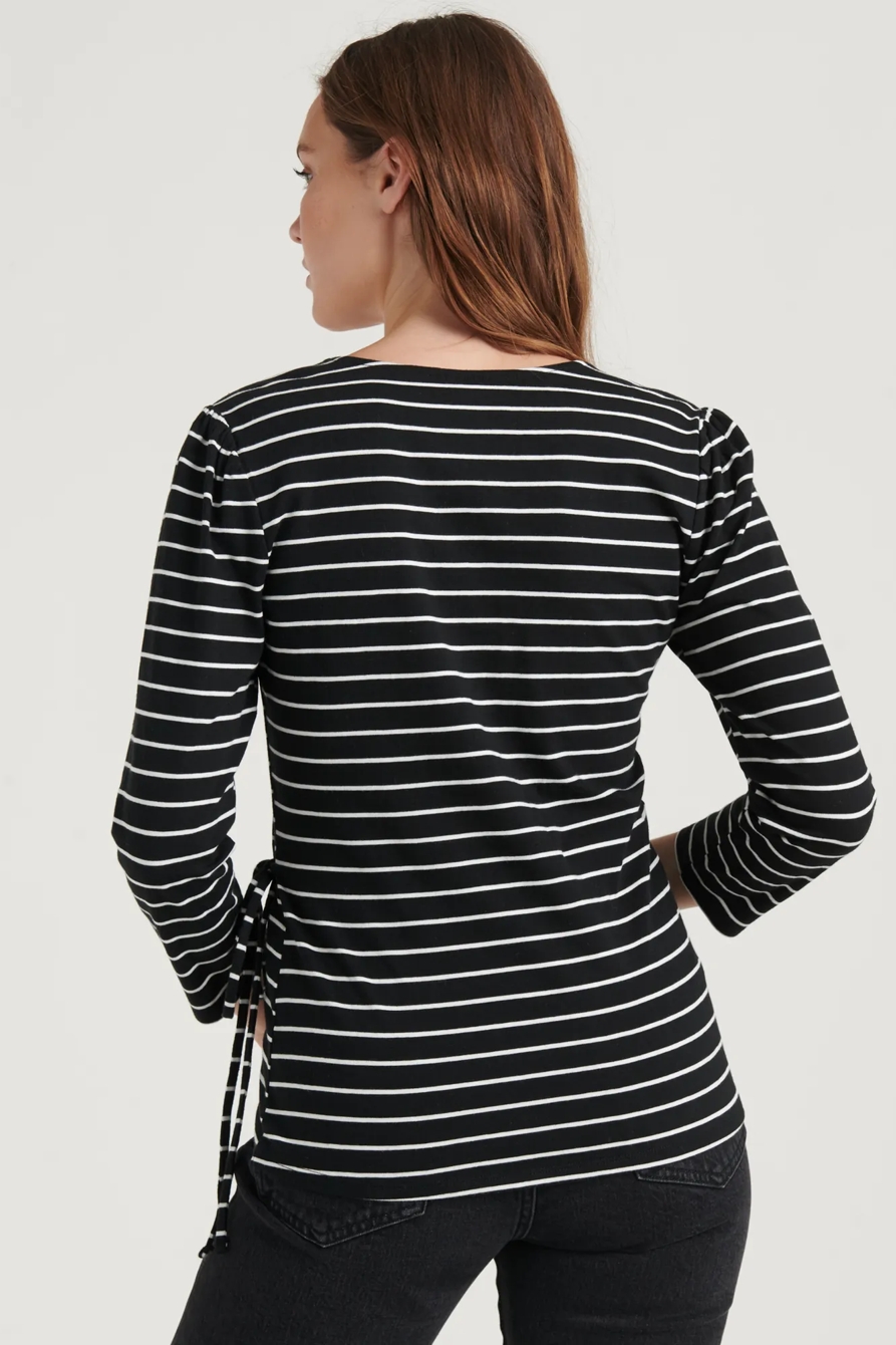 STRIPE WRAP TOP, image 4