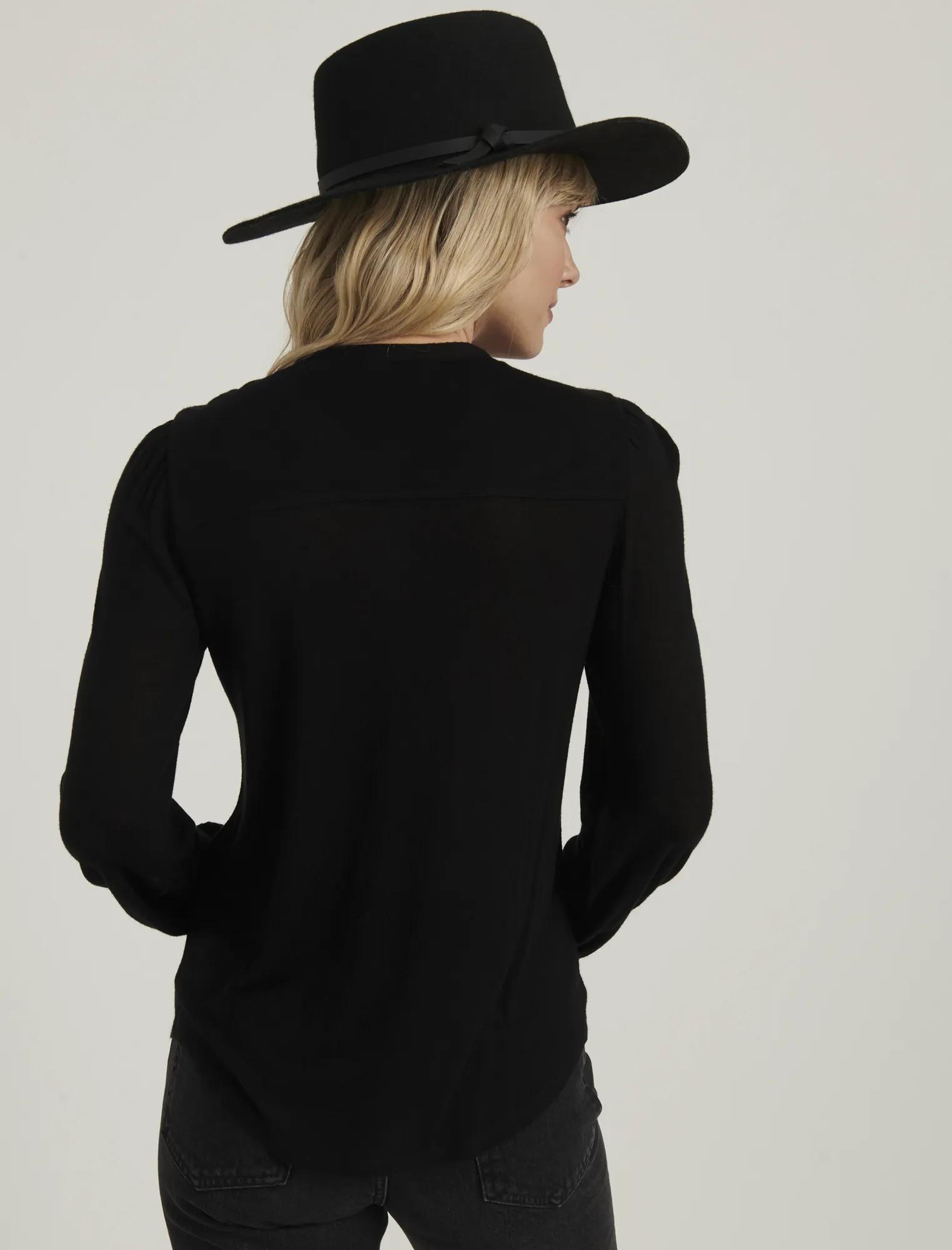 EMBROIDERED BUTTON FRONT TOP, image 4