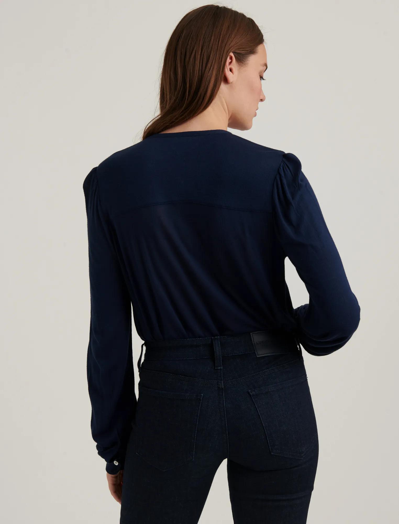 EMBROIDERED BUTTON FRONT TOP, image 4