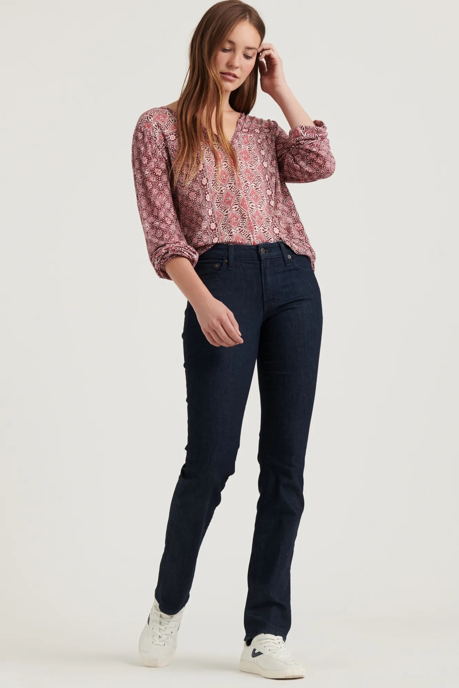 LONG SLEEVE PRINTED TOP, image 2