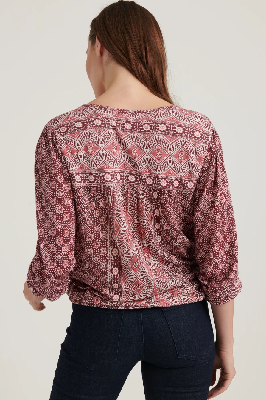 LONG SLEEVE PRINTED TOP, image 4