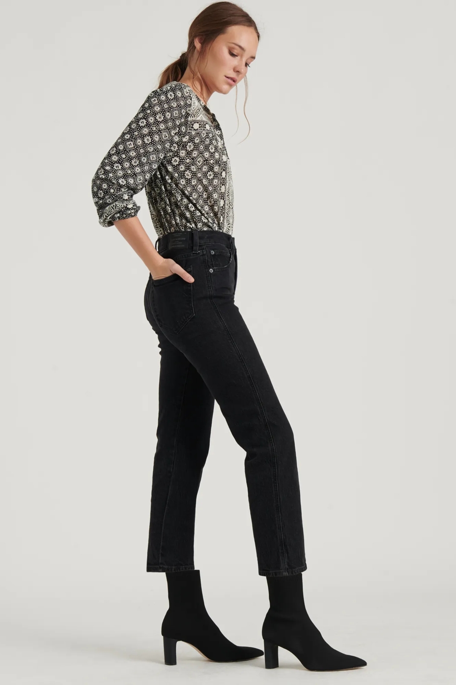 LONG SLEEVE PRINTED TOP, image 3