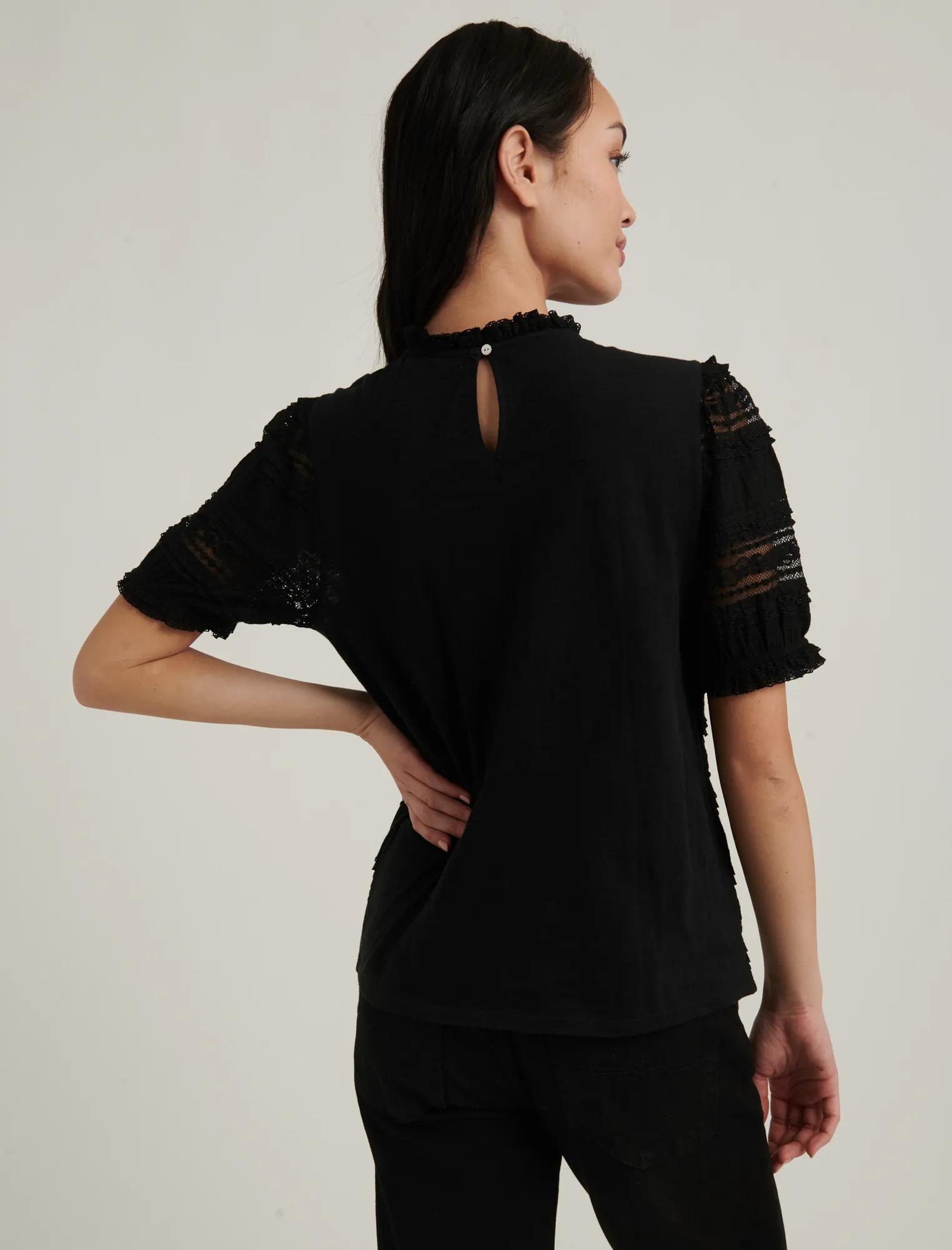 LACE PUFF SLEEVE TOP, image 4
