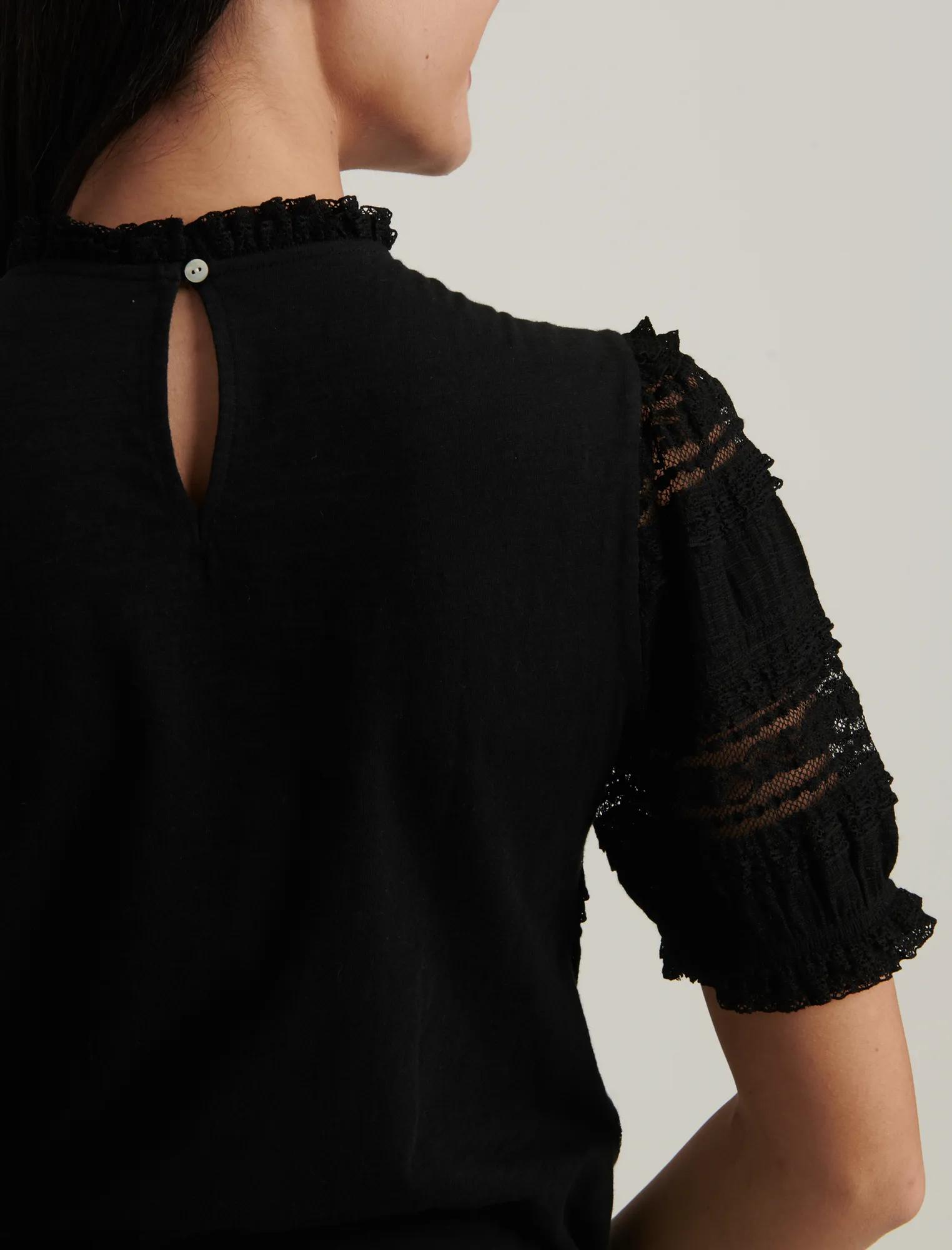 LACE PUFF SLEEVE TOP, image 5