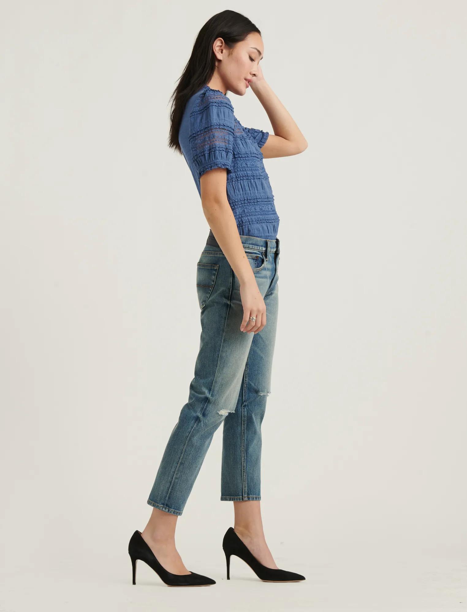 LACE PUFF SLEEVE TOP, image 2