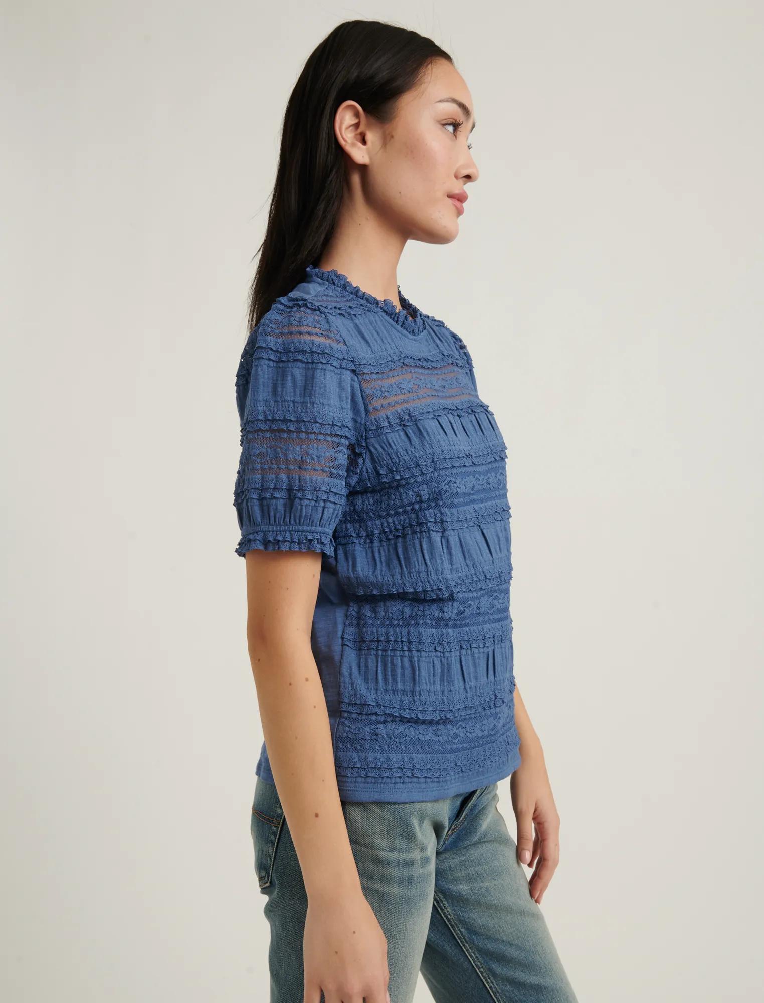 LACE PUFF SLEEVE TOP, image 3