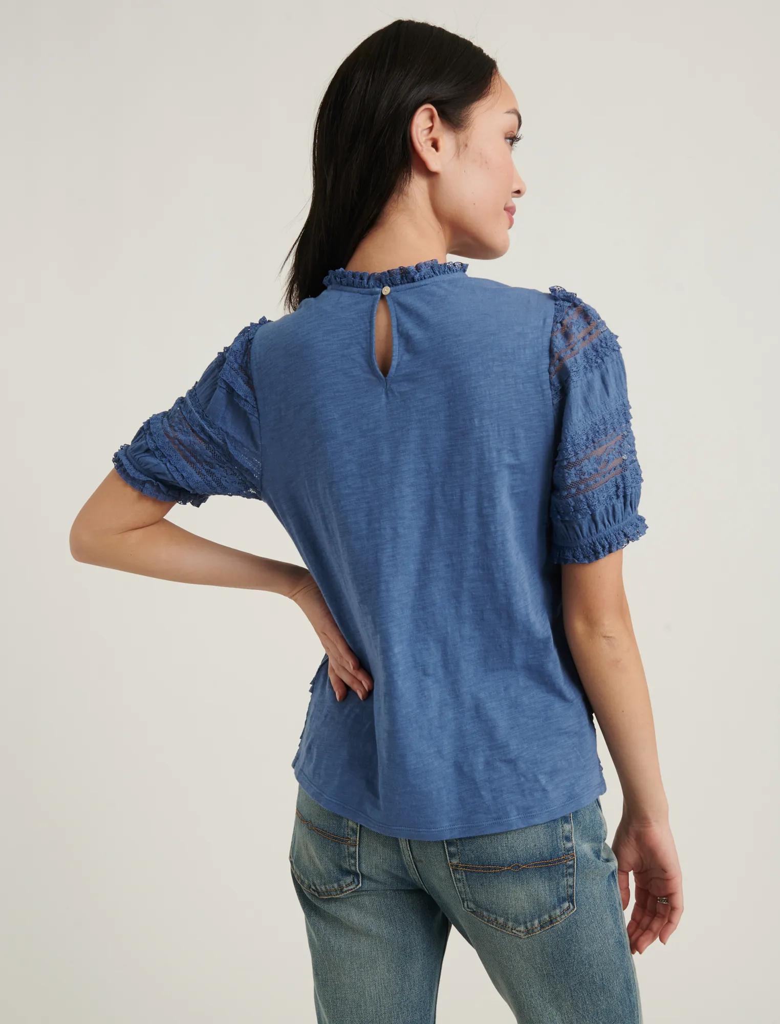 LACE PUFF SLEEVE TOP, image 4