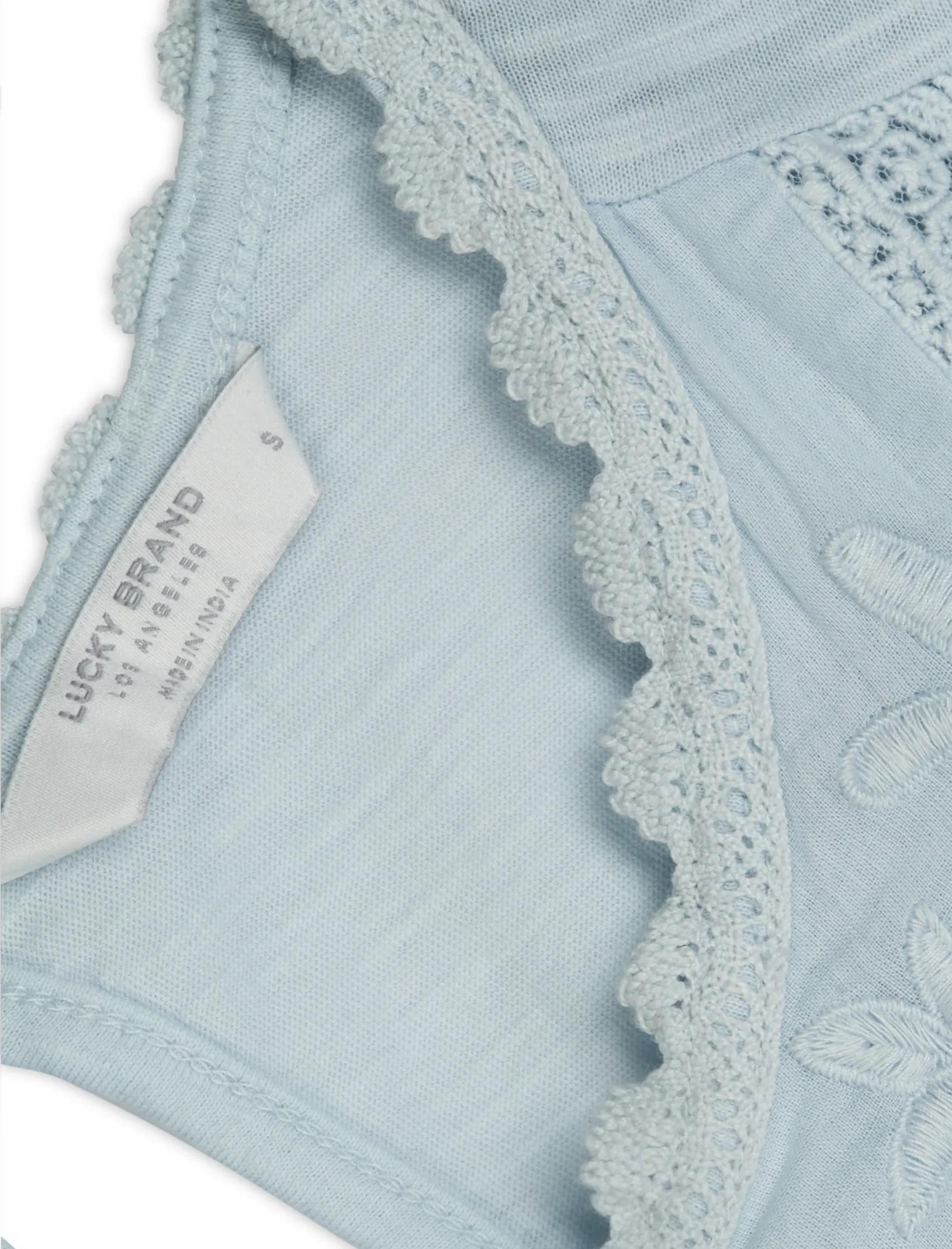 CAP SLEEVE KNIT WOVEN MIX TOP, image 2