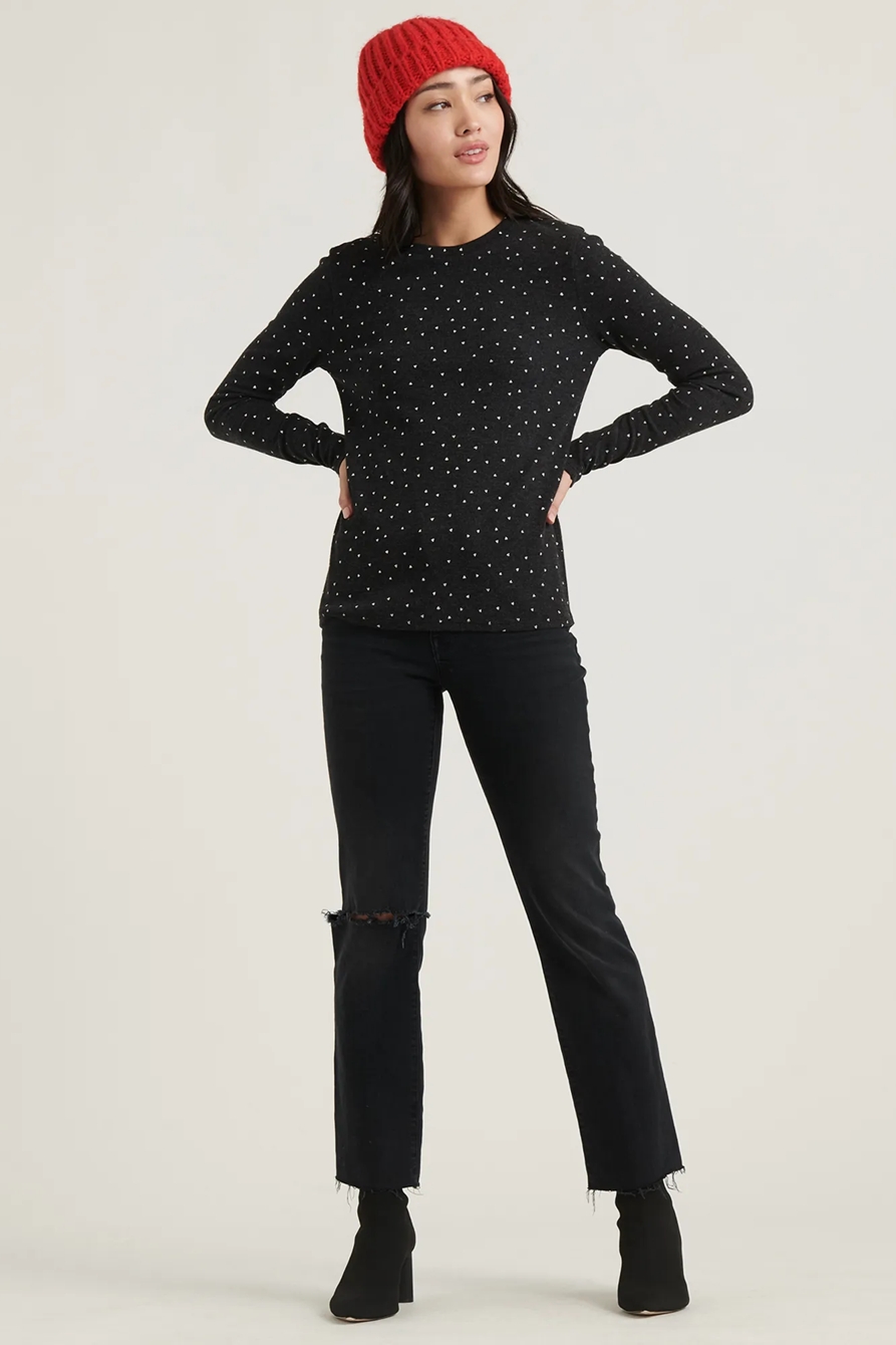 PRINTED CREW THERMAL TOP, image 2