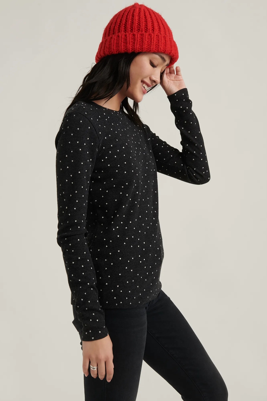 PRINTED CREW THERMAL TOP, image 3