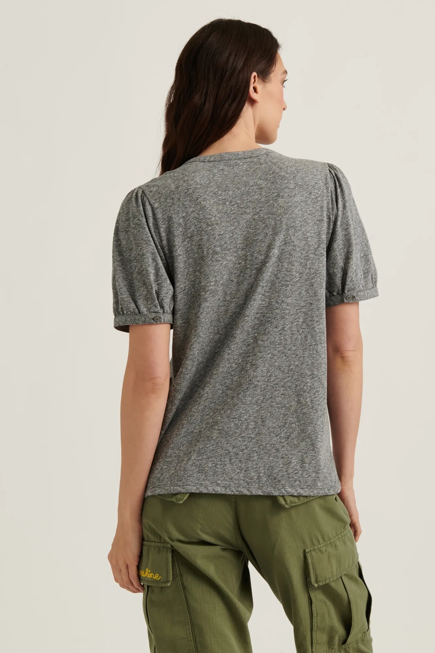 RUFFLE BIB SHORT SLEEVE TOP, image 4