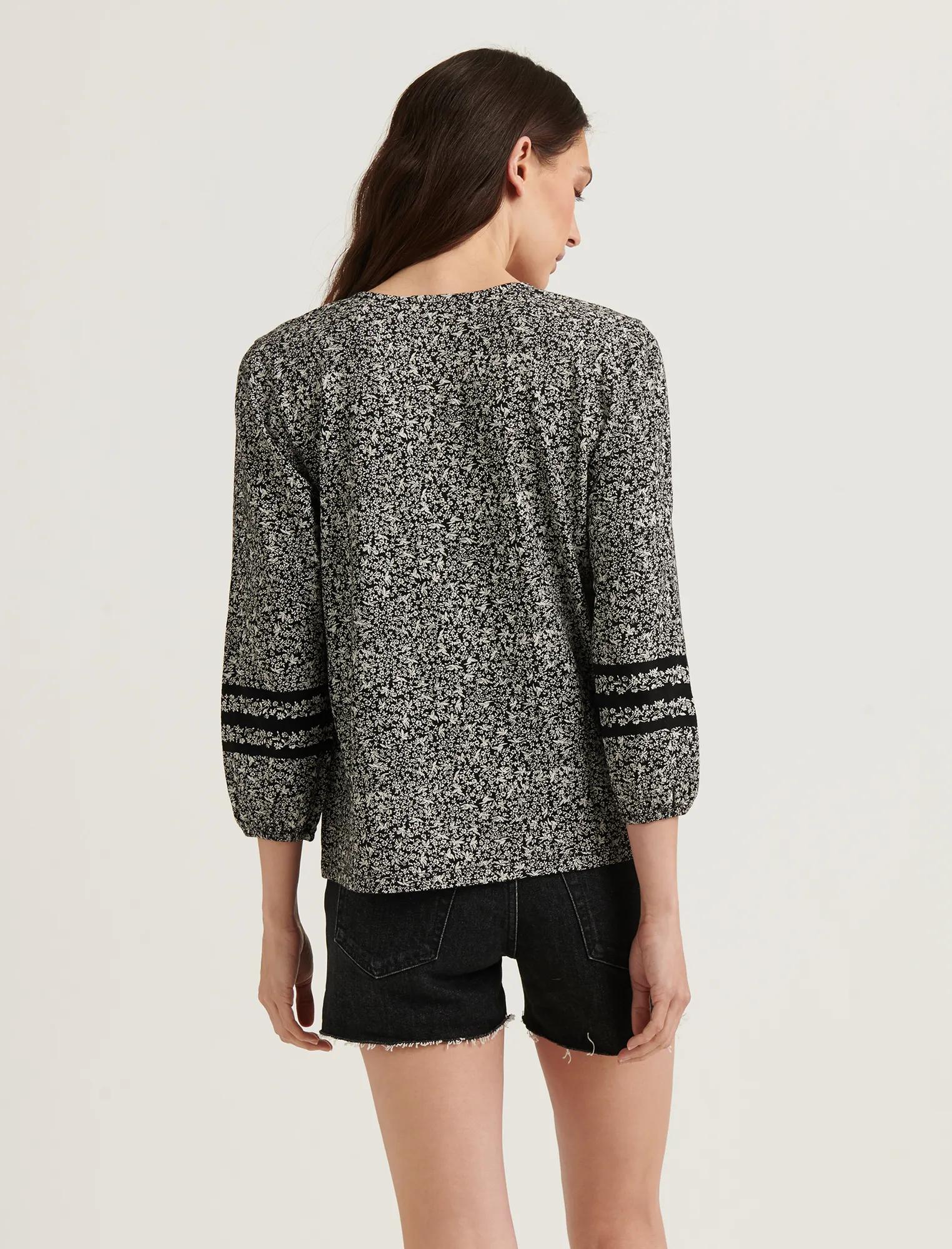 PRINTED PEASANT TOP, image 4