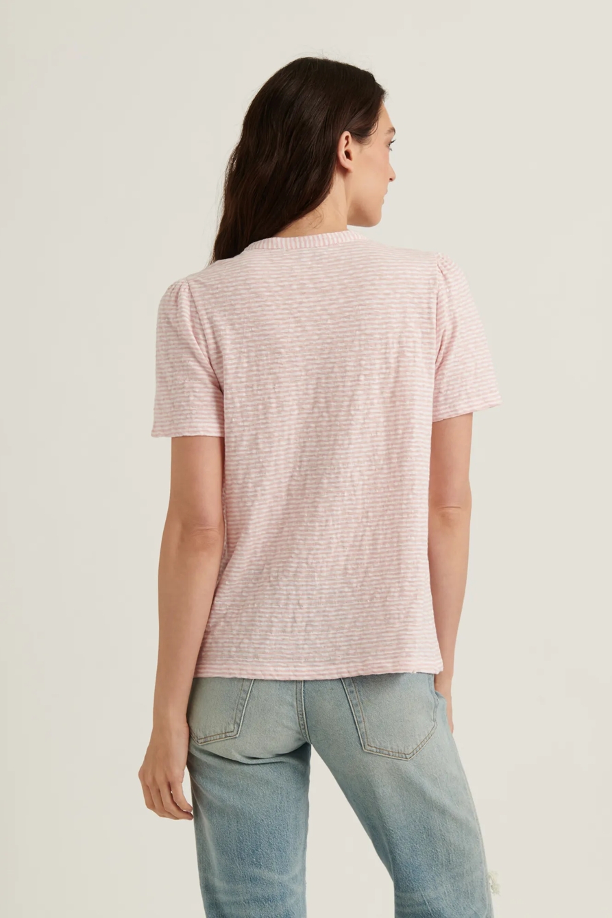 SEERSUCKER SHORT SLEEVE KNIT TOP, image 4