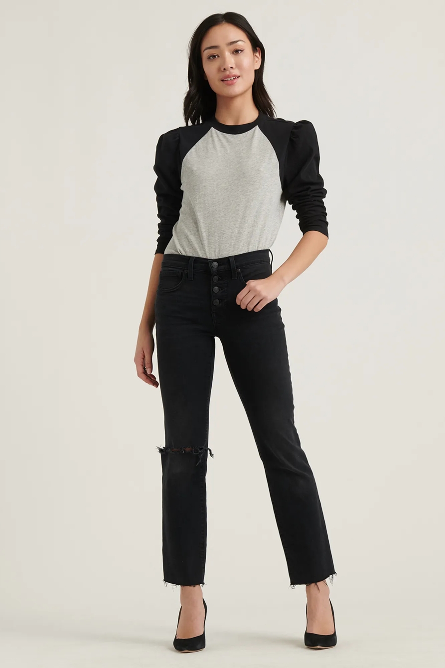 BASEBALL PUFF SLEEVE TEE, image 2