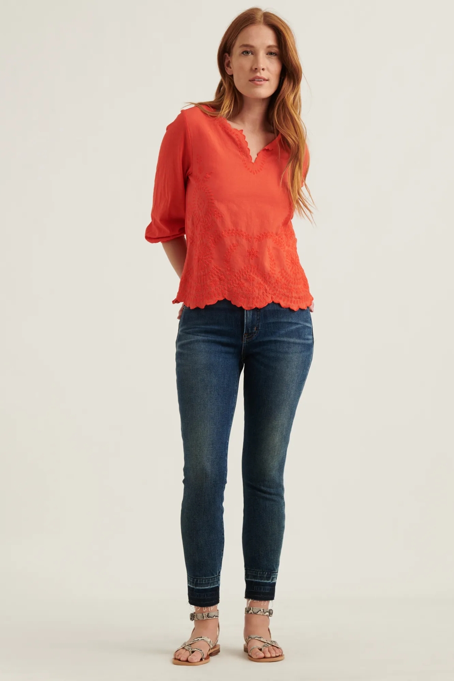 V-NECK LONG SLEEVE TOP, image 2