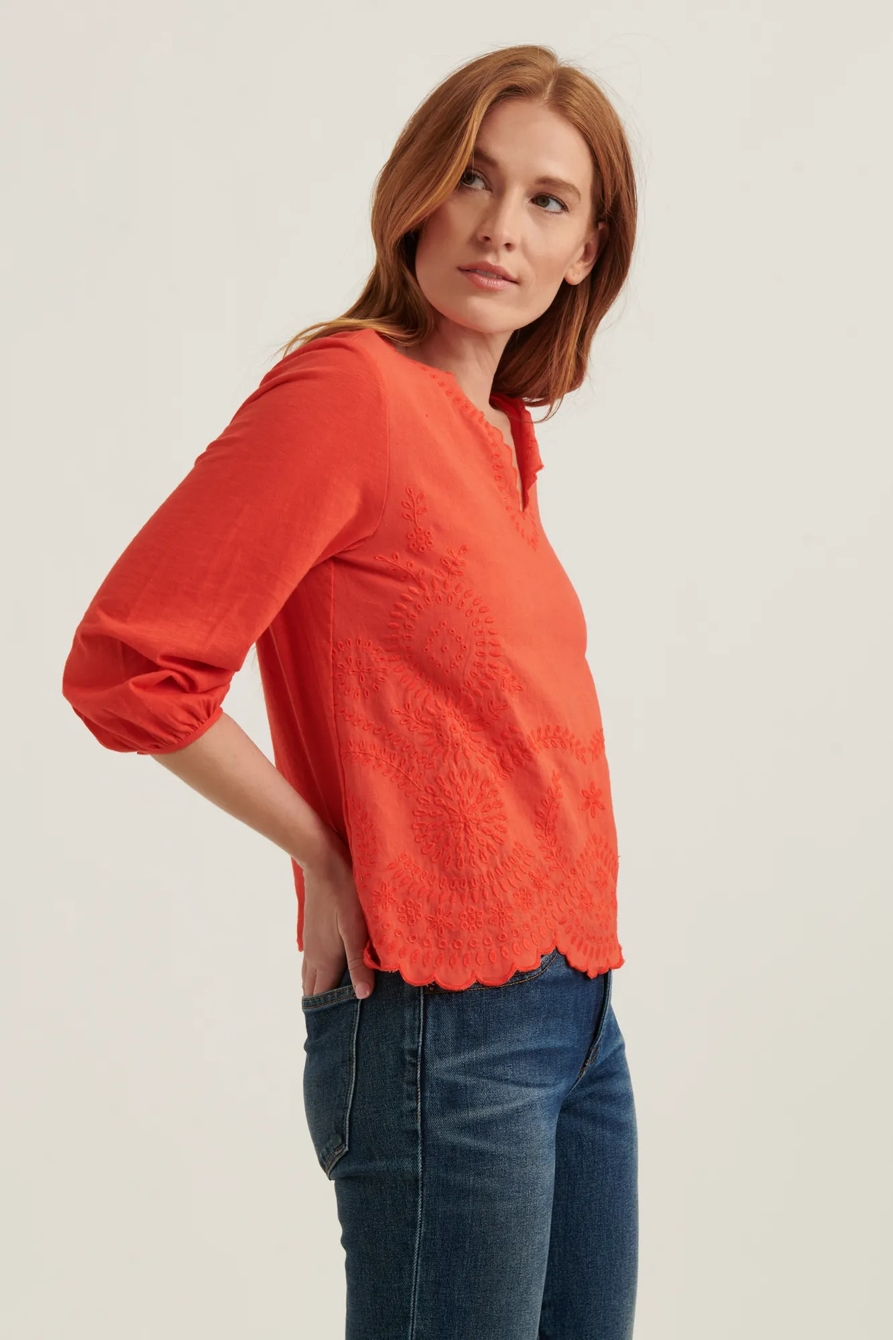 V-NECK LONG SLEEVE TOP, image 3