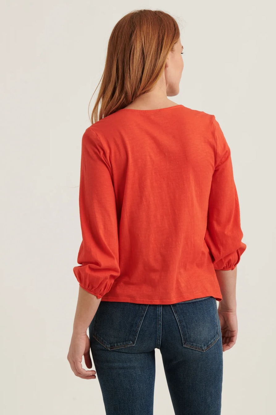 V-NECK LONG SLEEVE TOP, image 4