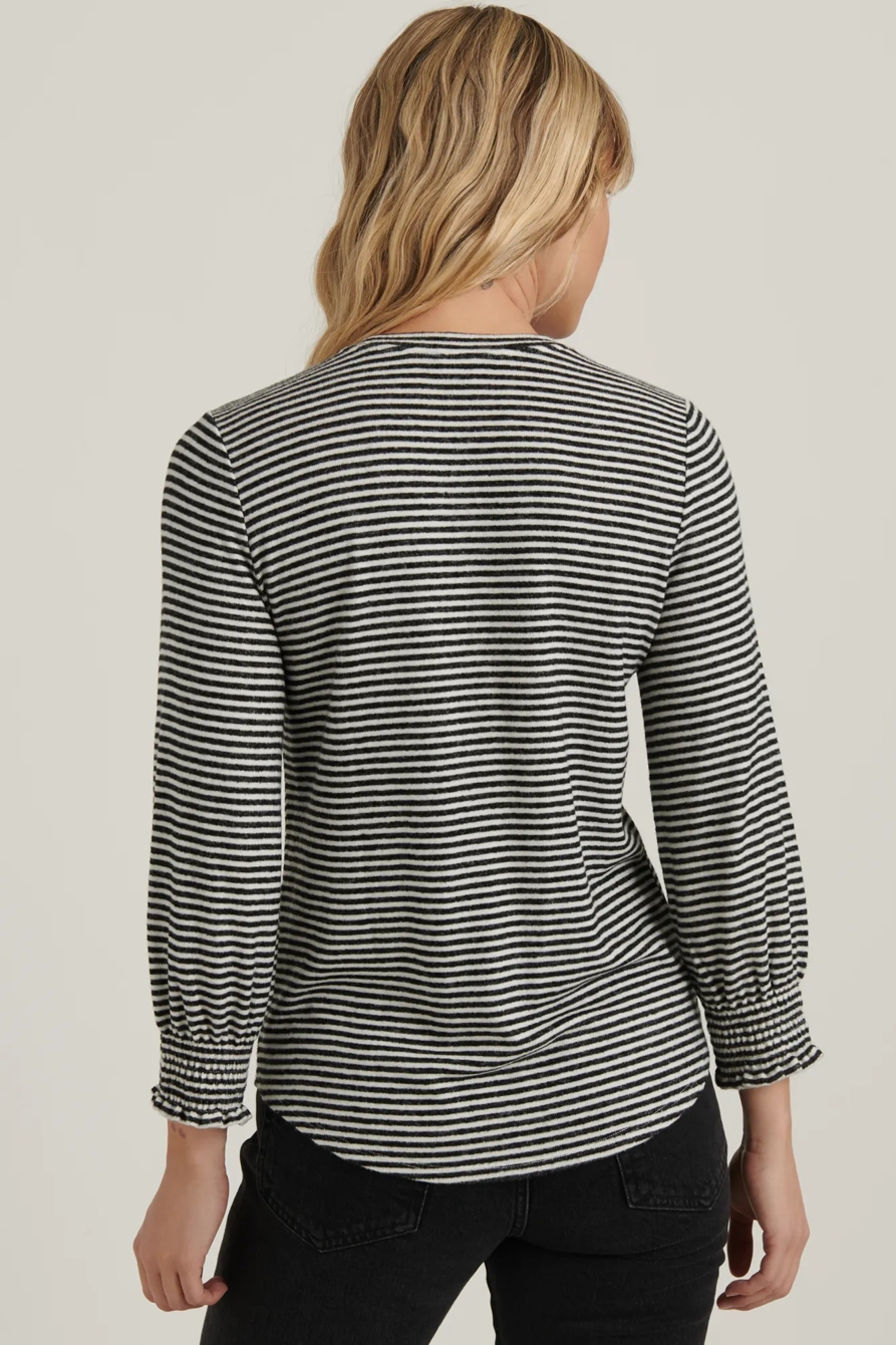 CLOUD JERSEY RUFFLED TOP, image 4