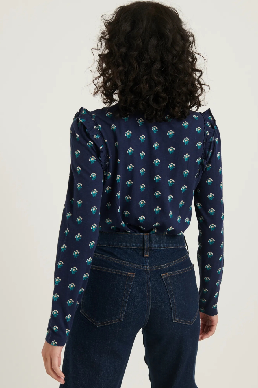 RUFFLED HENLEY TOP, image 3