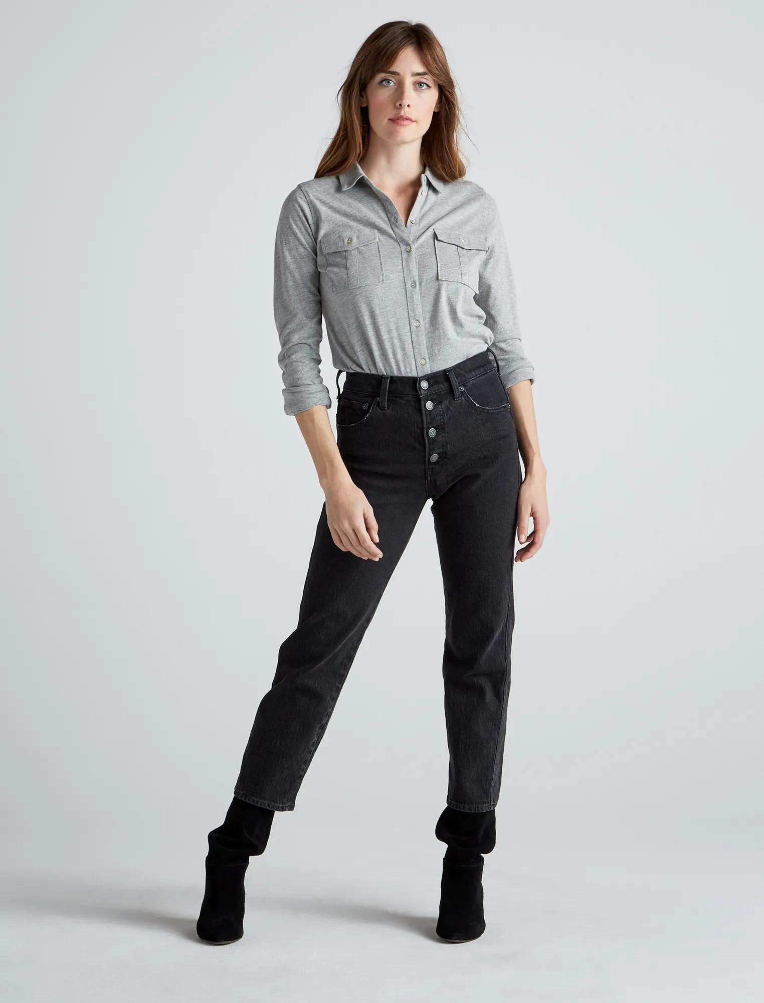 DOUBLE POCKET KNIT SHIRT, image 2