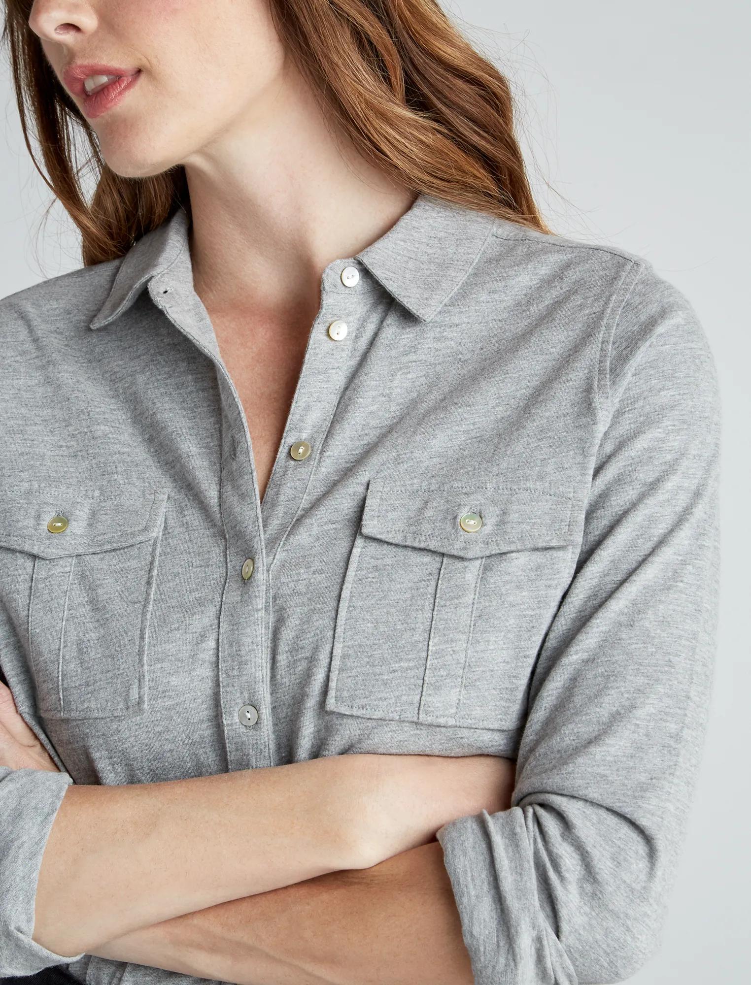 DOUBLE POCKET KNIT SHIRT, image 6