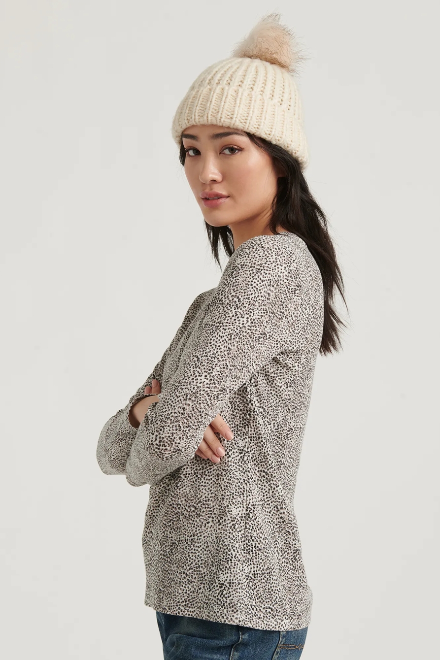 PRINTED CREW THERMAL TOP, image 3