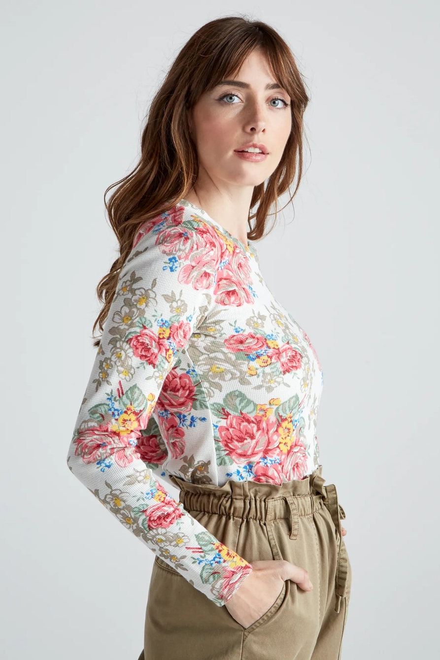 PRINTED CREW THERMAL TOP, image 3