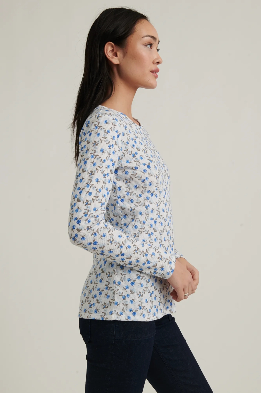 PRINTED CREW THERMAL TOP, image 3