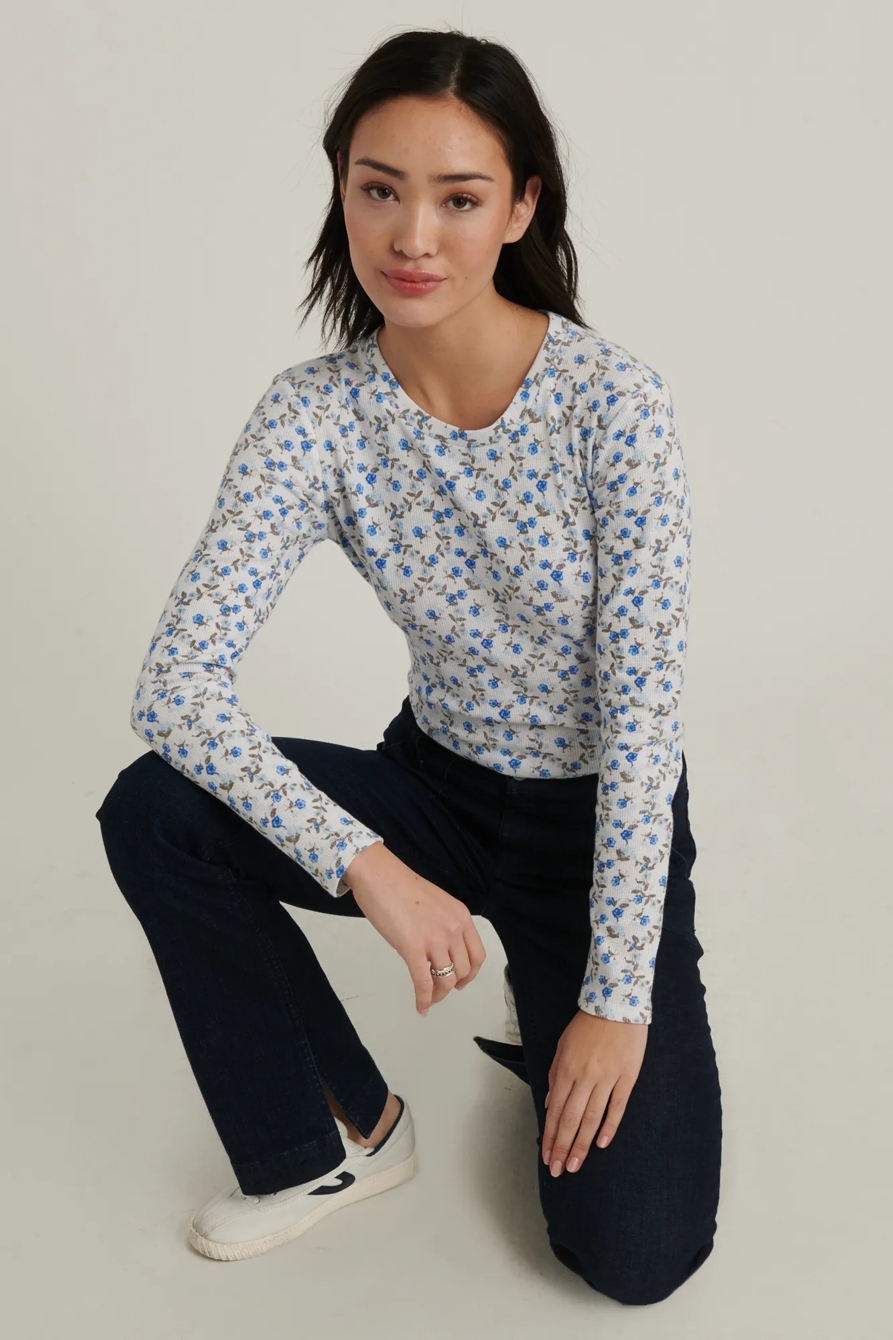 PRINTED CREW THERMAL TOP, image 5