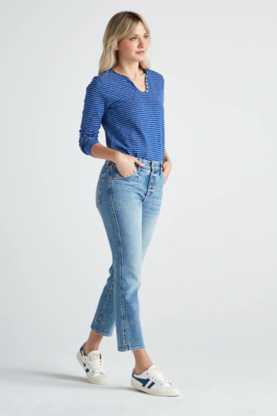 NOTCH NECK LONG SLEEVE TEE, image 4