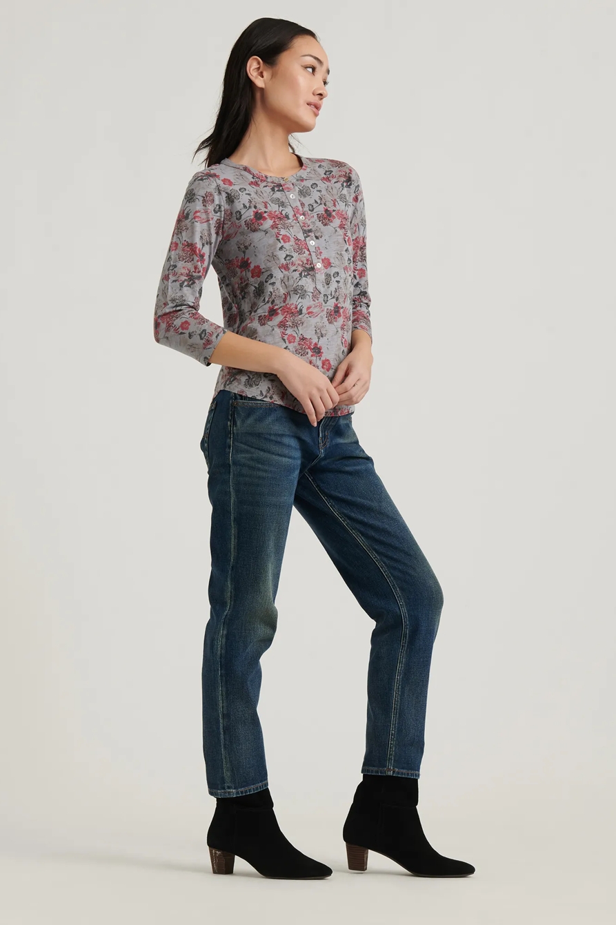 OVERDYED HENLEY TOP, image 2