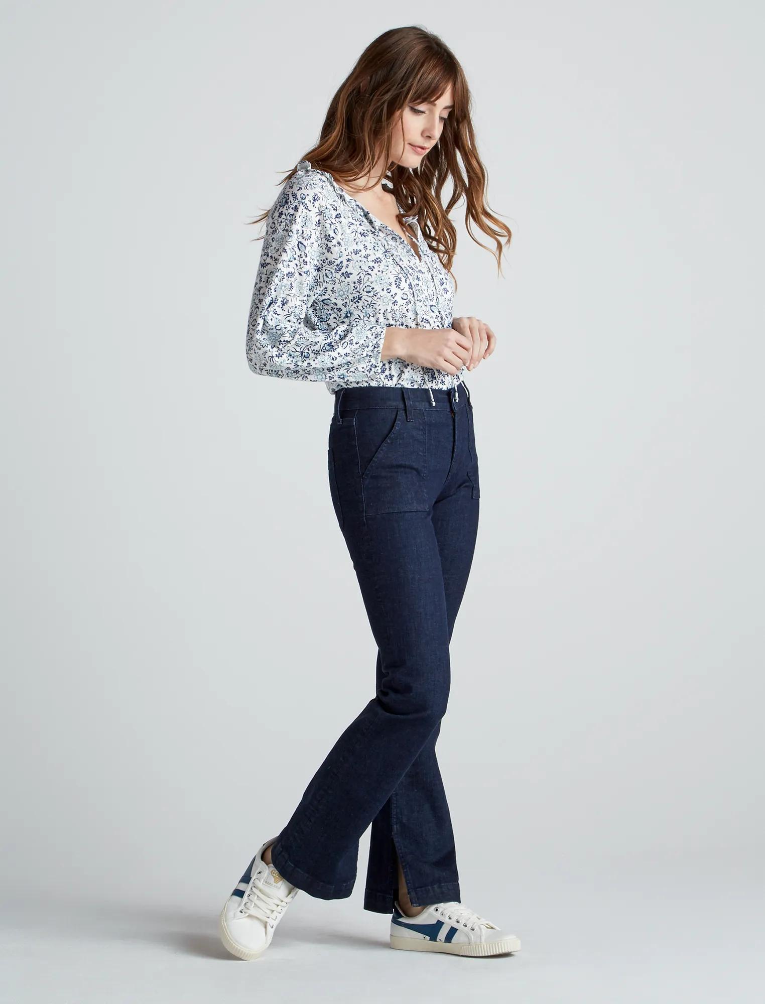 PRINTED KNIT BLOUSE TOP, image 4