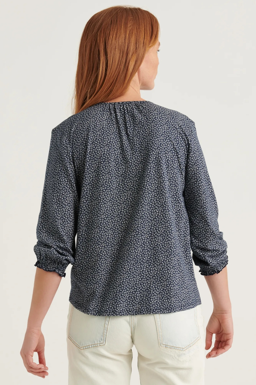PRINTED PEASANT TOP, image 4