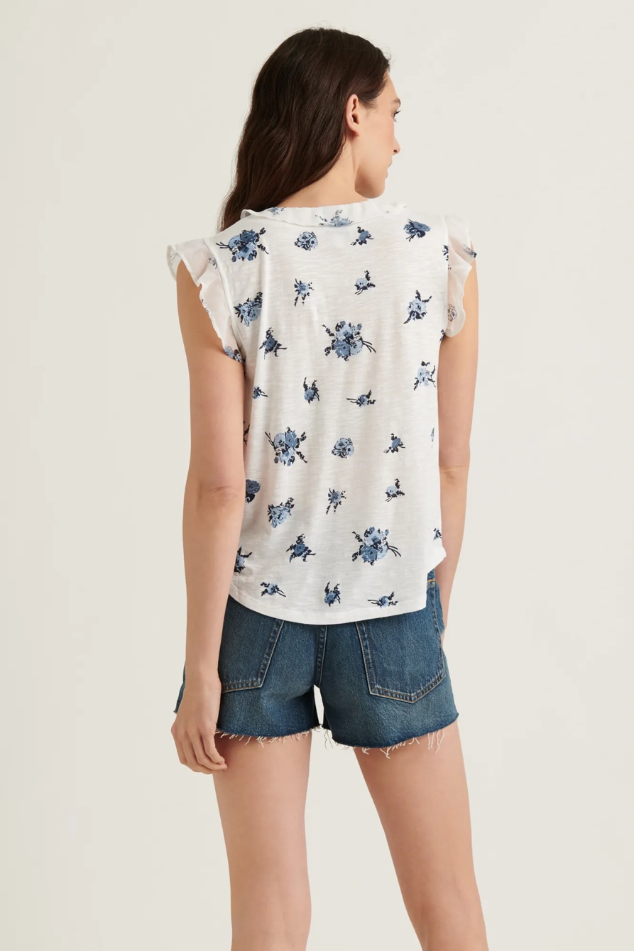 PRINTED RUFFLE TANK TOP, image 4