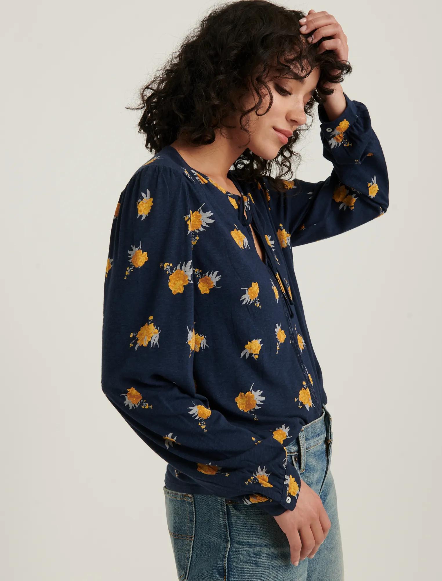 PRINTED PEASANT TOP, image 2