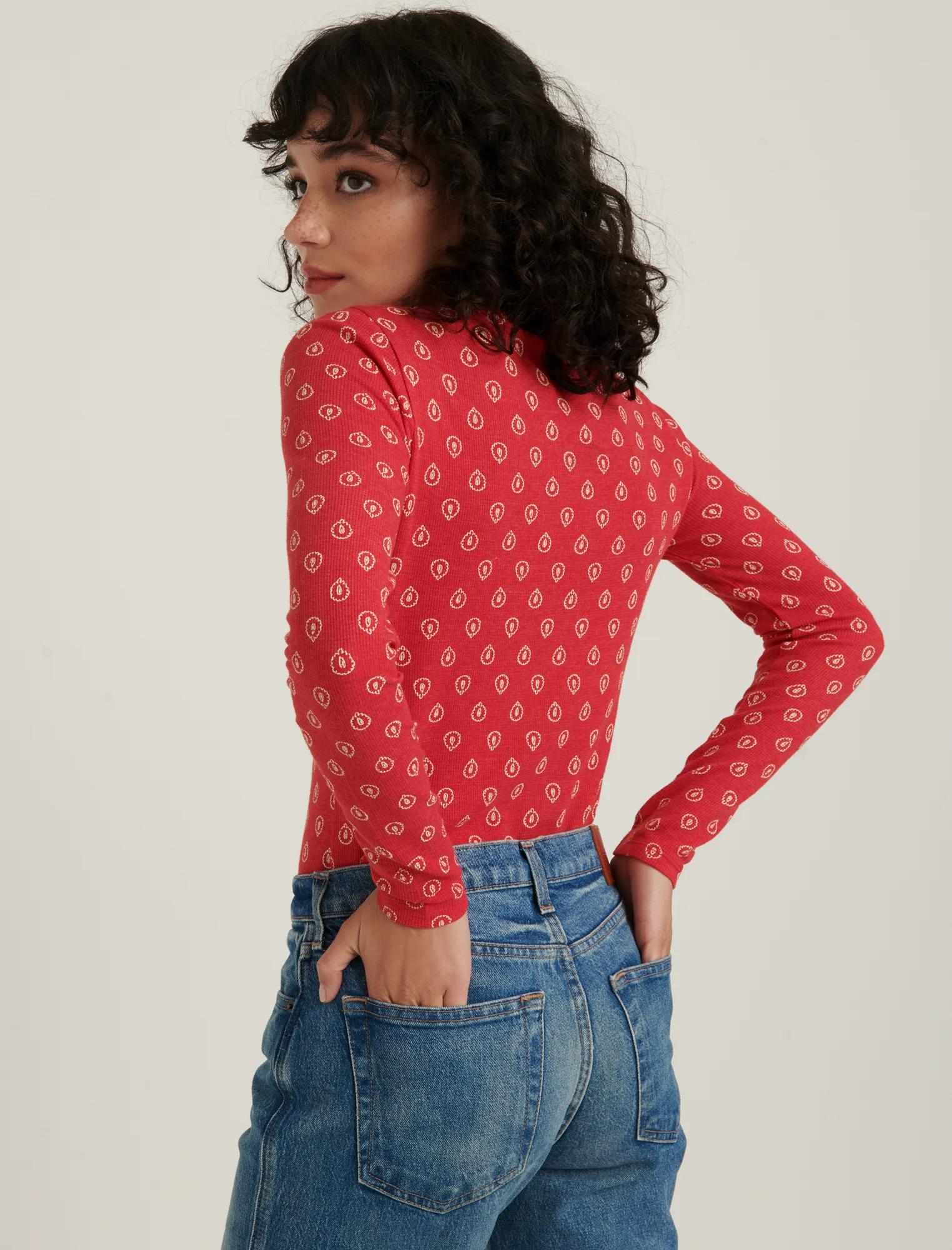 PRINTED CREW THERMAL TOP, image 3