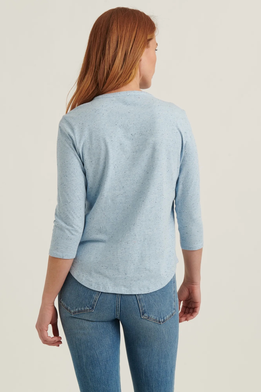 RUFFLE BIB HENLEY TOP, image 4