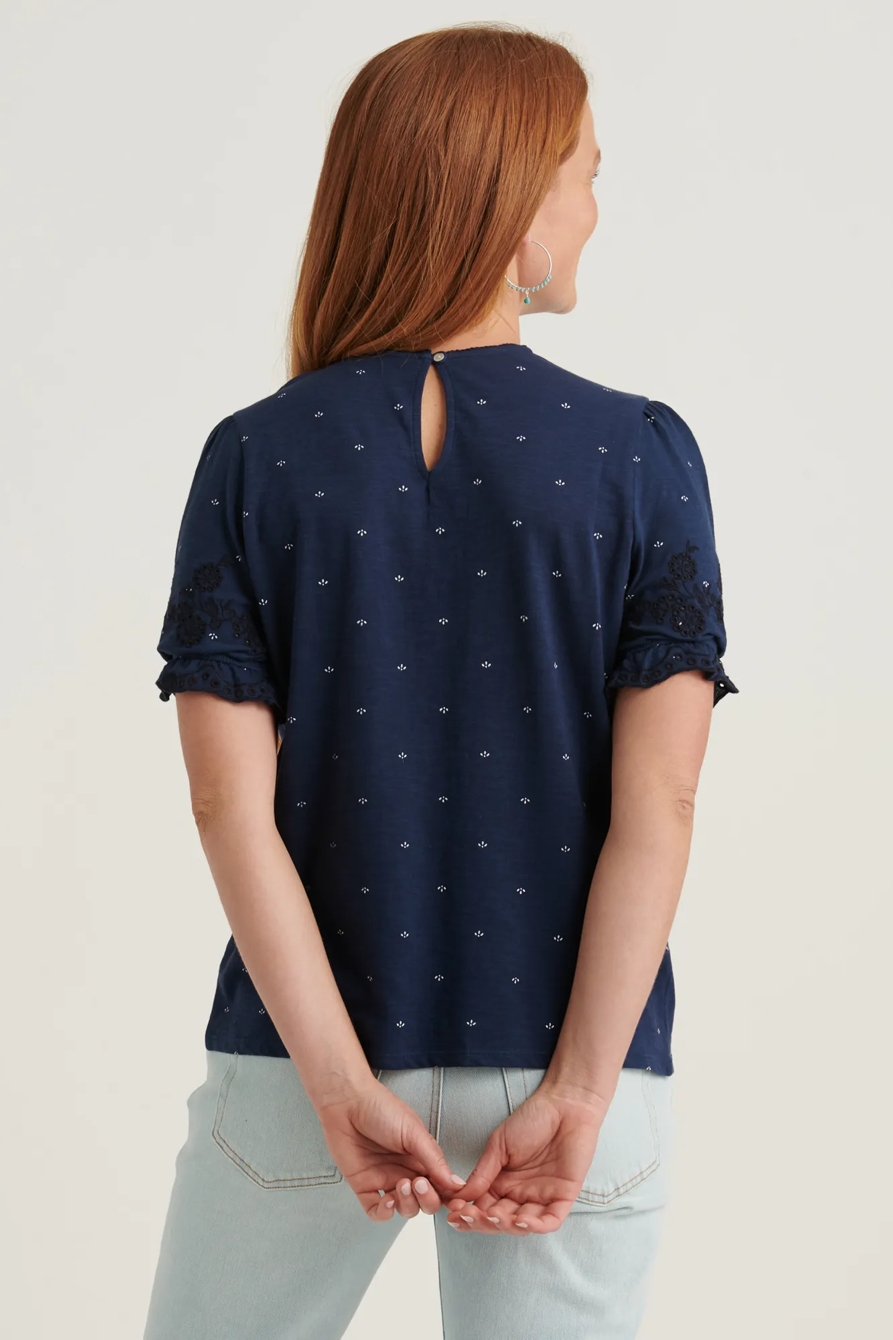 PRINTED SHORT SLEEVE TOP, image 4
