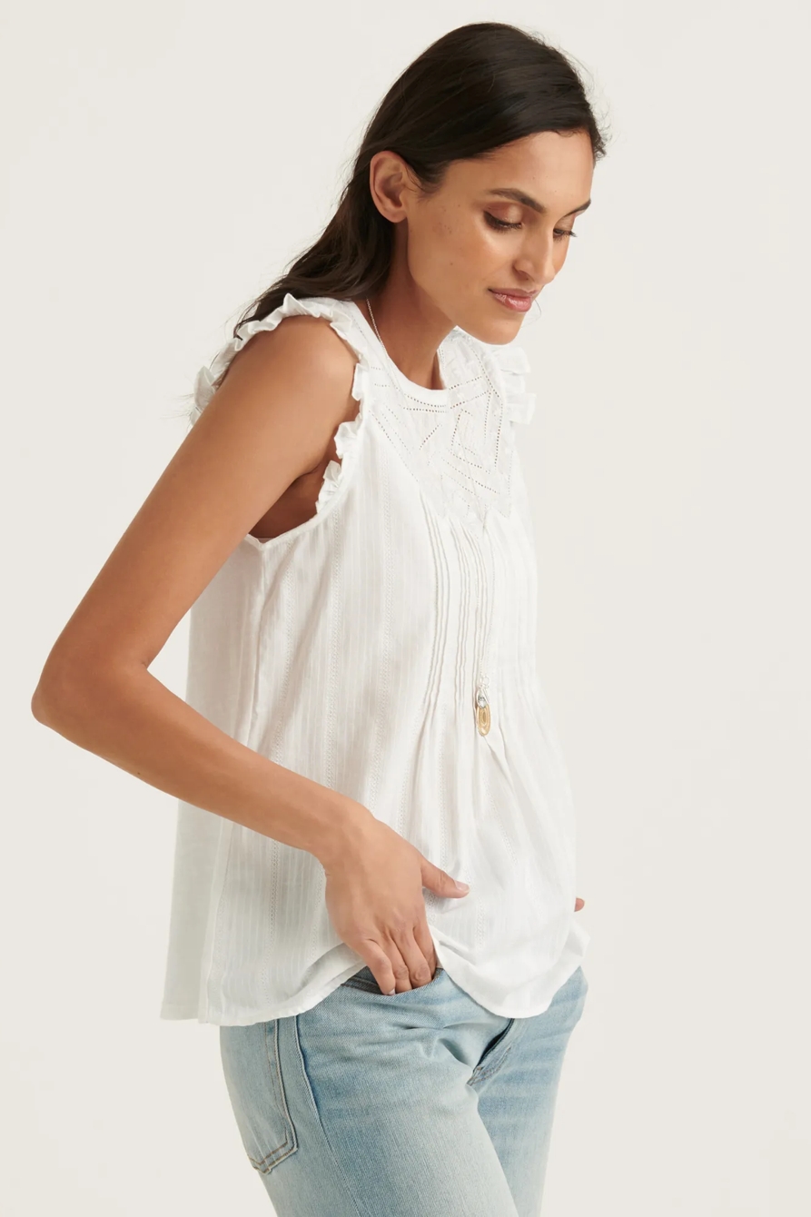 SHIFFLY RUFFLE SHELL TOP, image 3