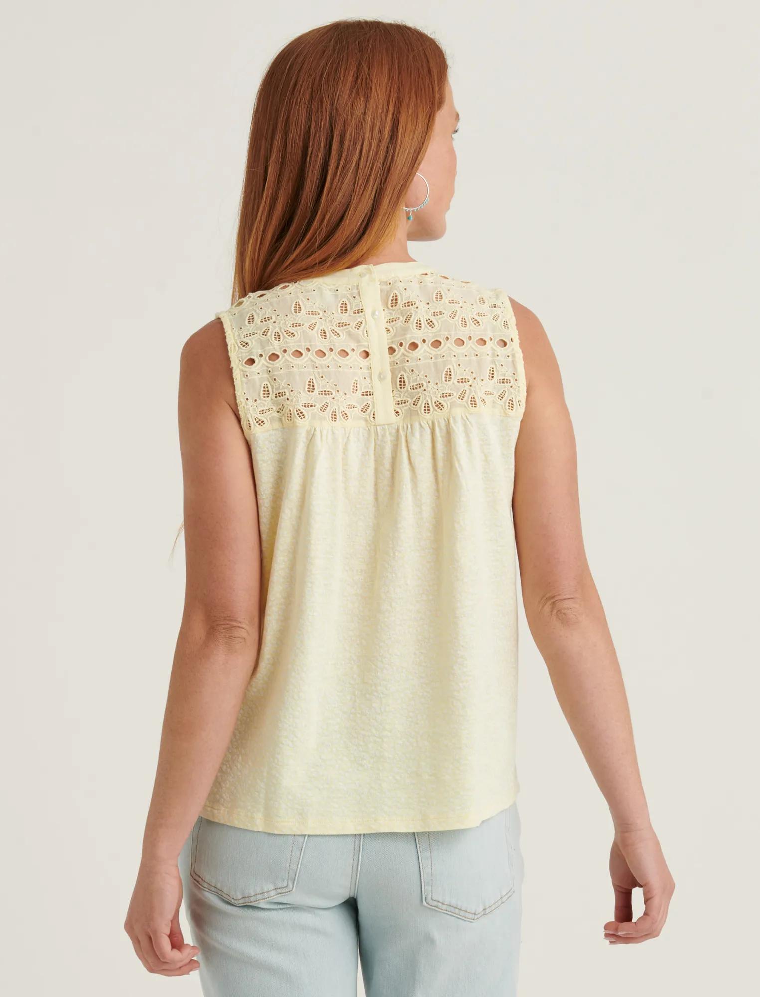 PRINTED SHIFFLY SHELL TOP, image 4
