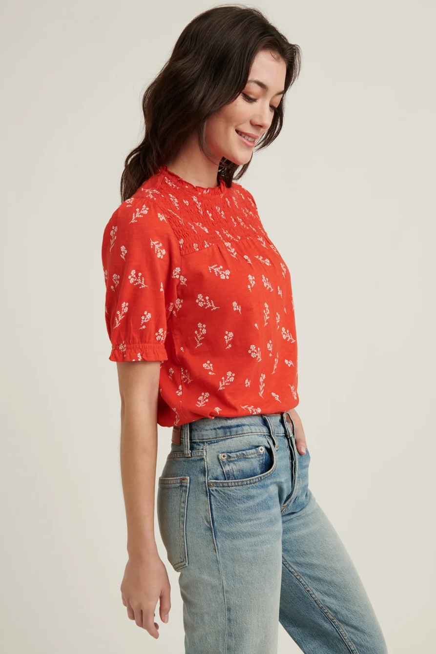 PUFF SLEEVE PRINTED TOP, image 3
