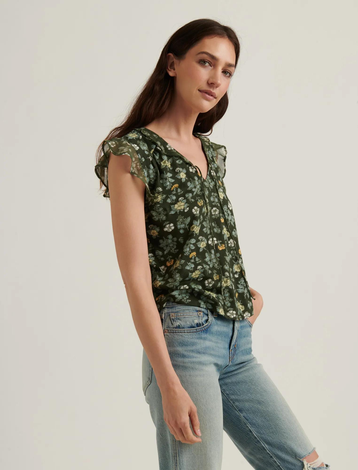 PRINTED RUFFLE TANK, image 3