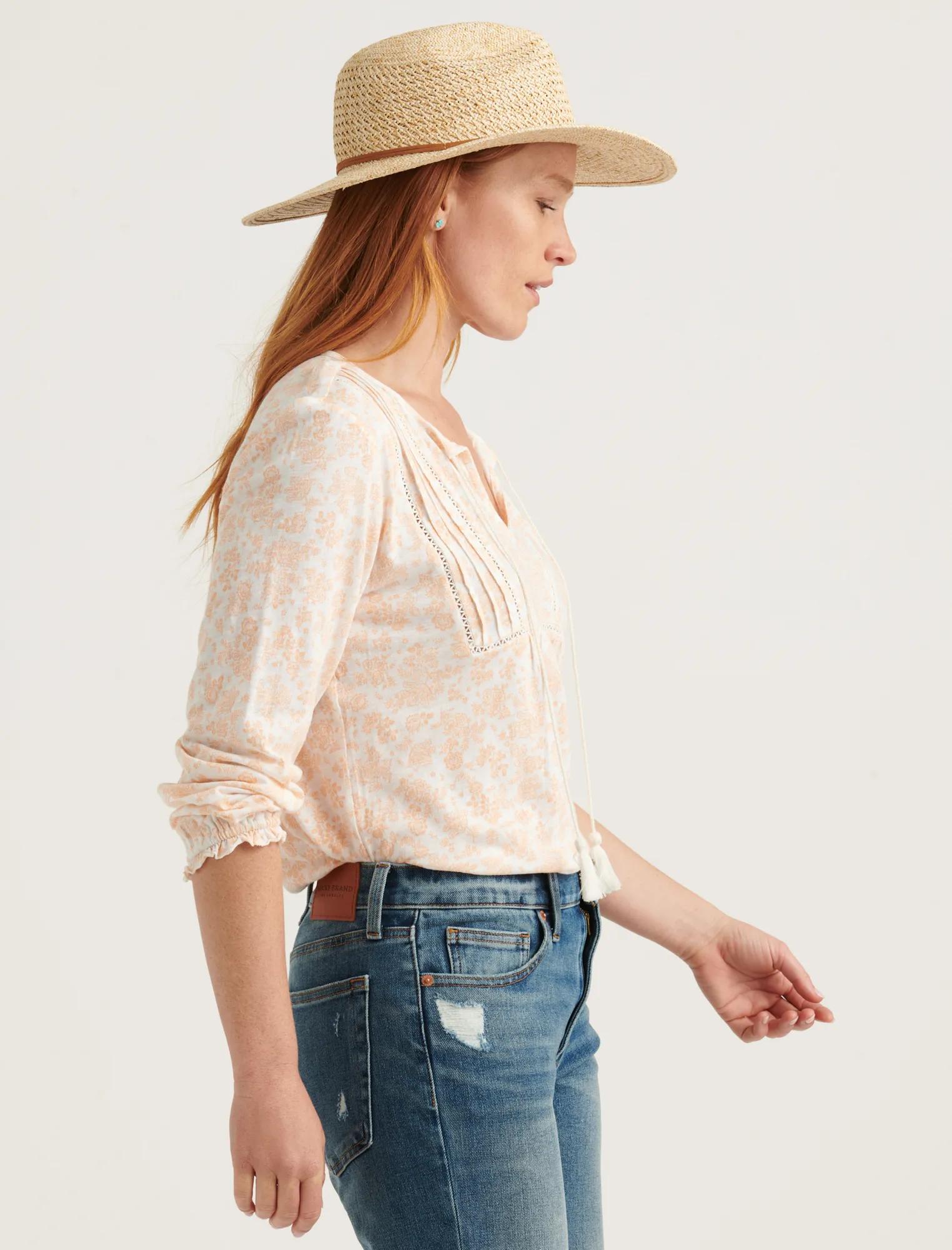 PRINTED PEASANT TOP, image 3