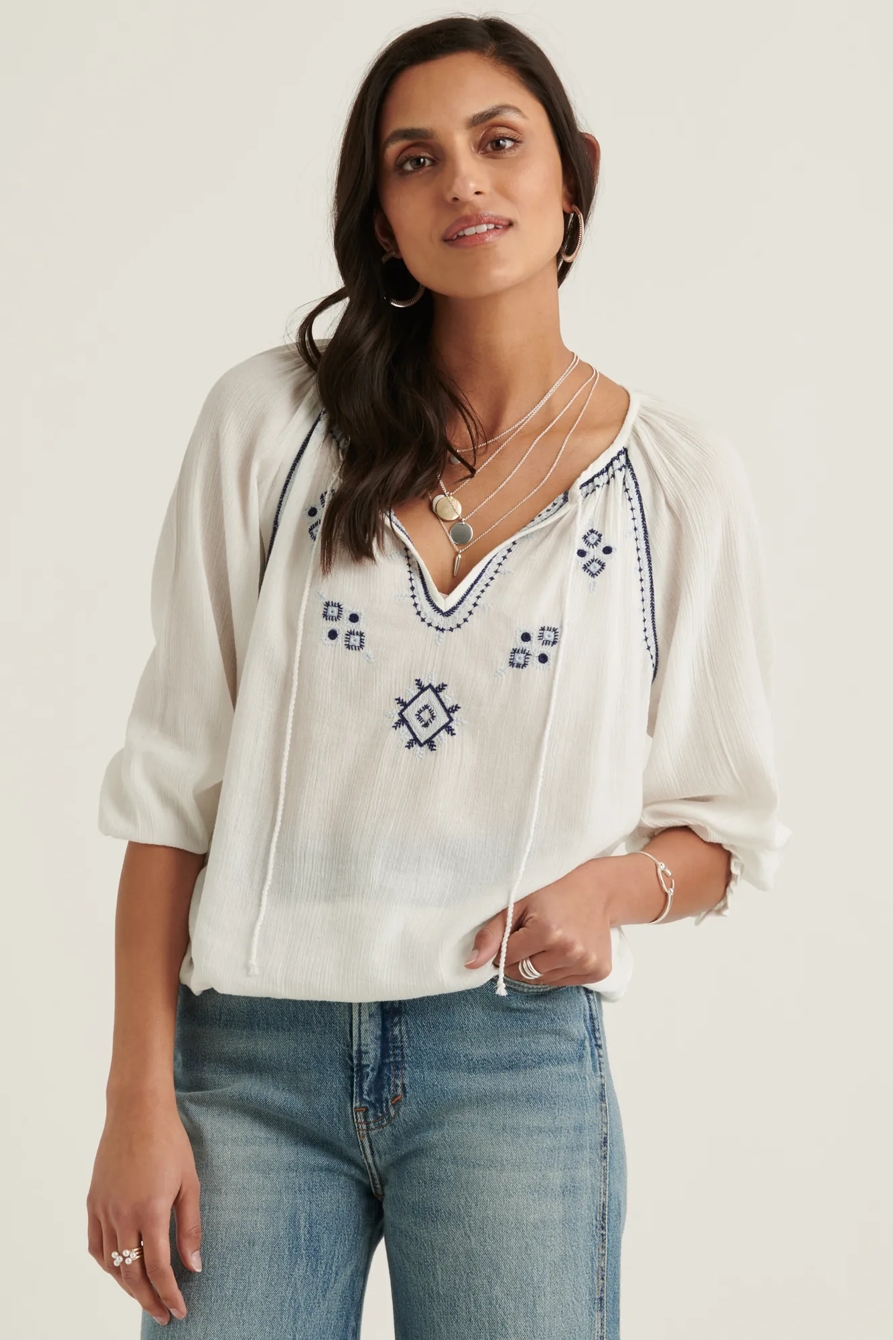 EMBROIDERED PEASANT TOP, image 5