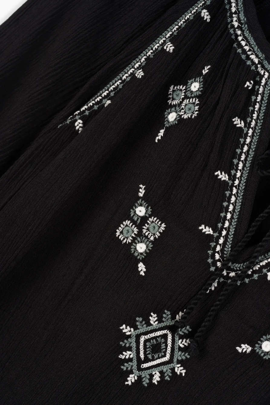 EMBROIDERED PEASANT TOP, image 2