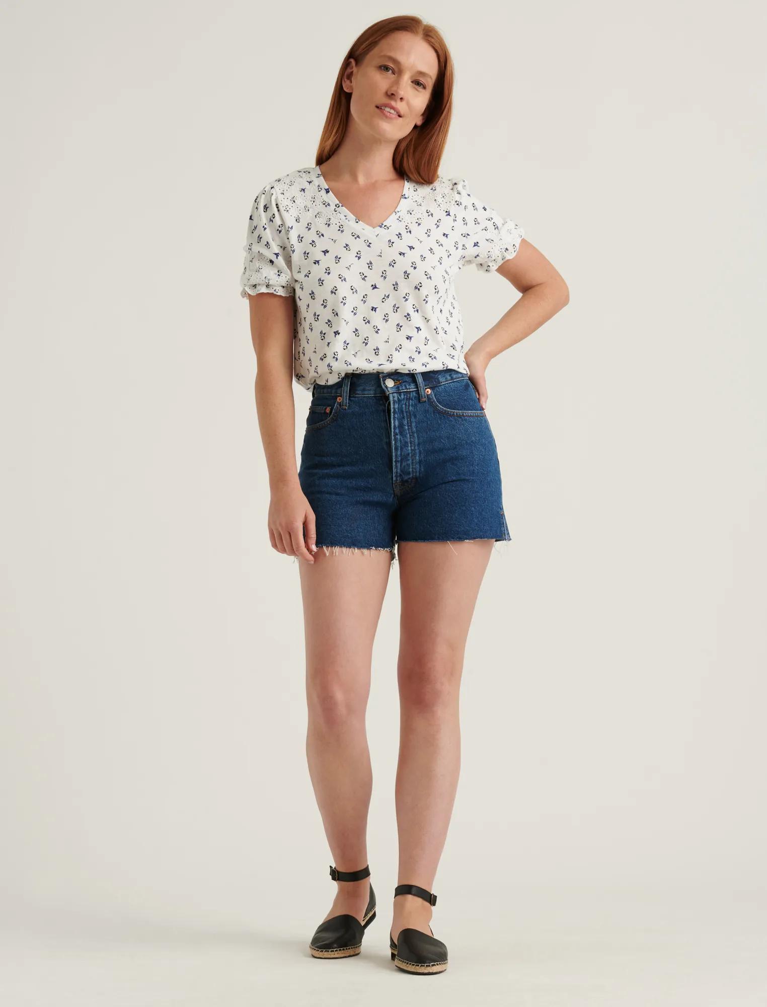 EMBROIDERED PUFF SLEEVE TOP, image 2