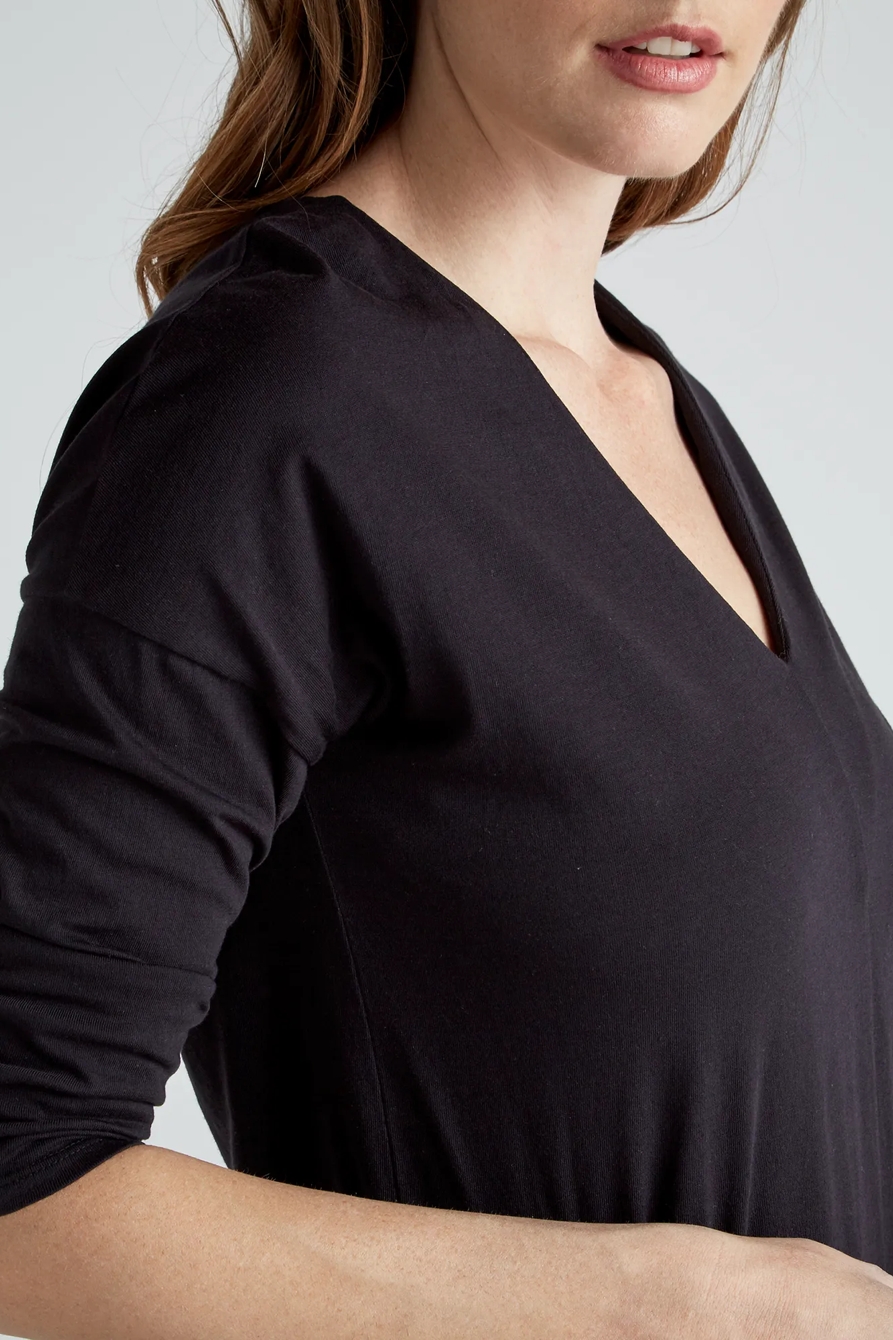 SUPIMA COTTON V NECK TOP, image 6