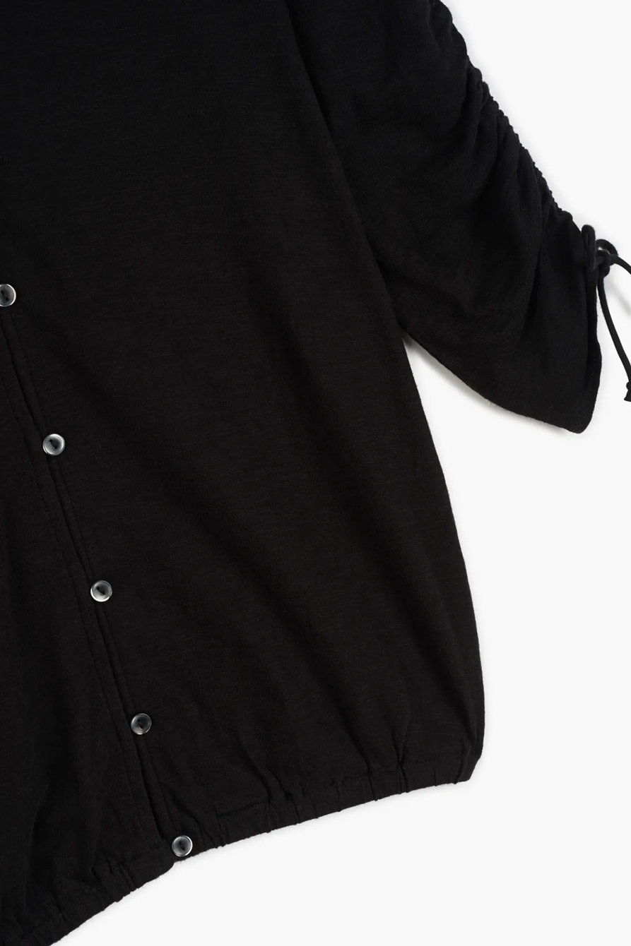RUCHED SLEEVE TOP, image 2