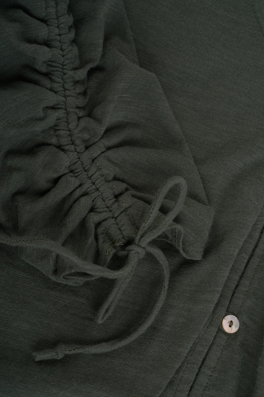 RUCHED SLEEVE TOP, image 2