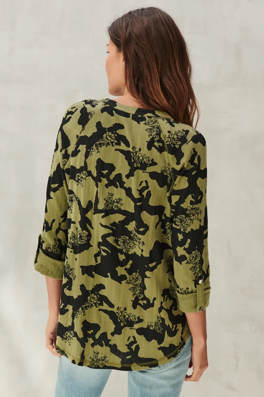 PRINTED POINTELLE HENLEY, image 4